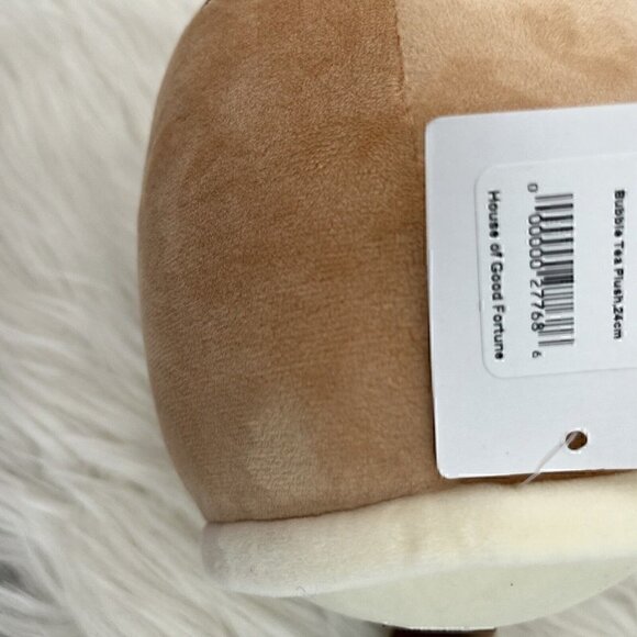 NEW Bubble Tea Plush 24cm Tan Brown Stuffed Animal House of Good Fortune - Picture 7 of 7